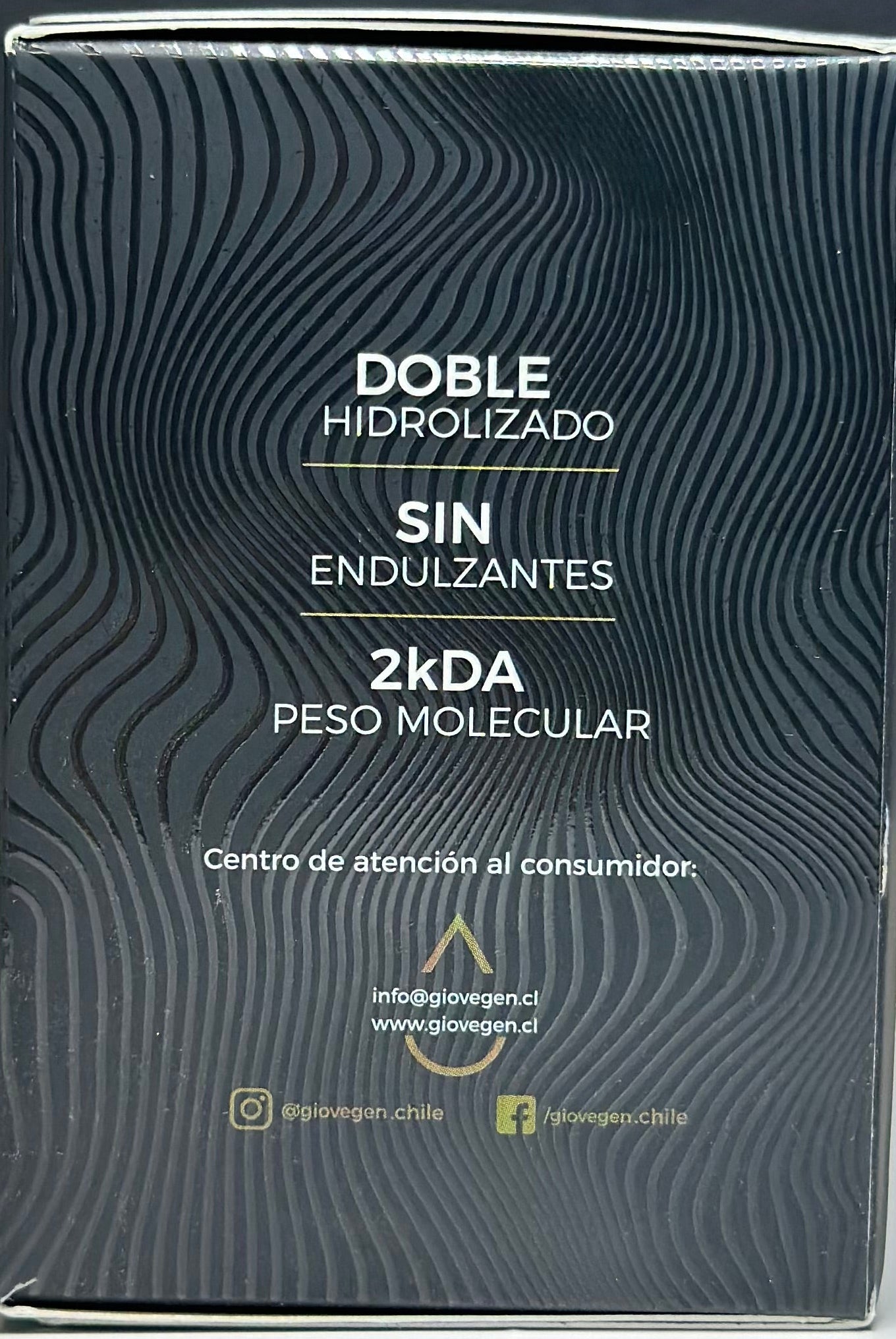 Colágeno profesional (negro) Giovegen, Peptidos + Zinc + Q10 + Vitaminas C-D-K-E