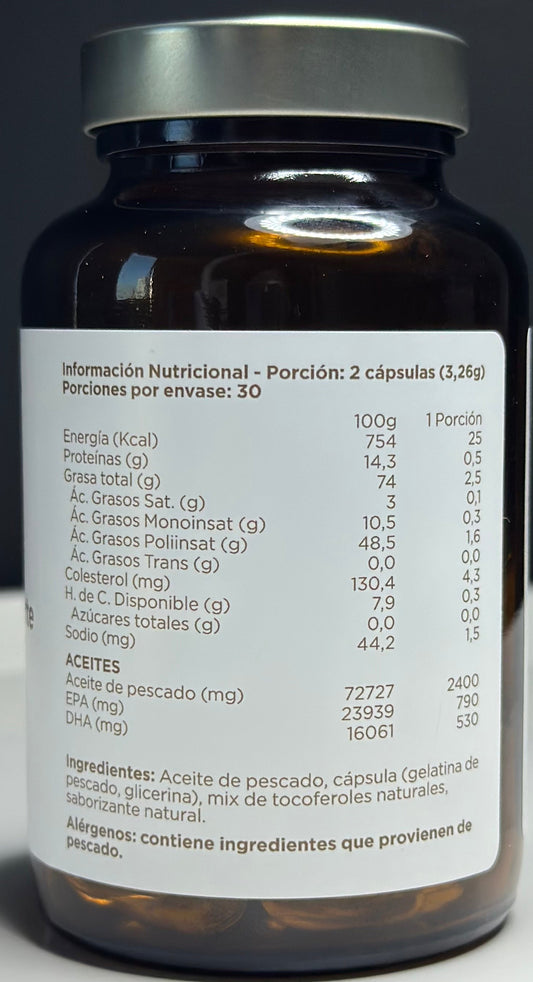 Omega 3 - Mega EPA Forte - Aceite de Pescado - 60 cápsulas