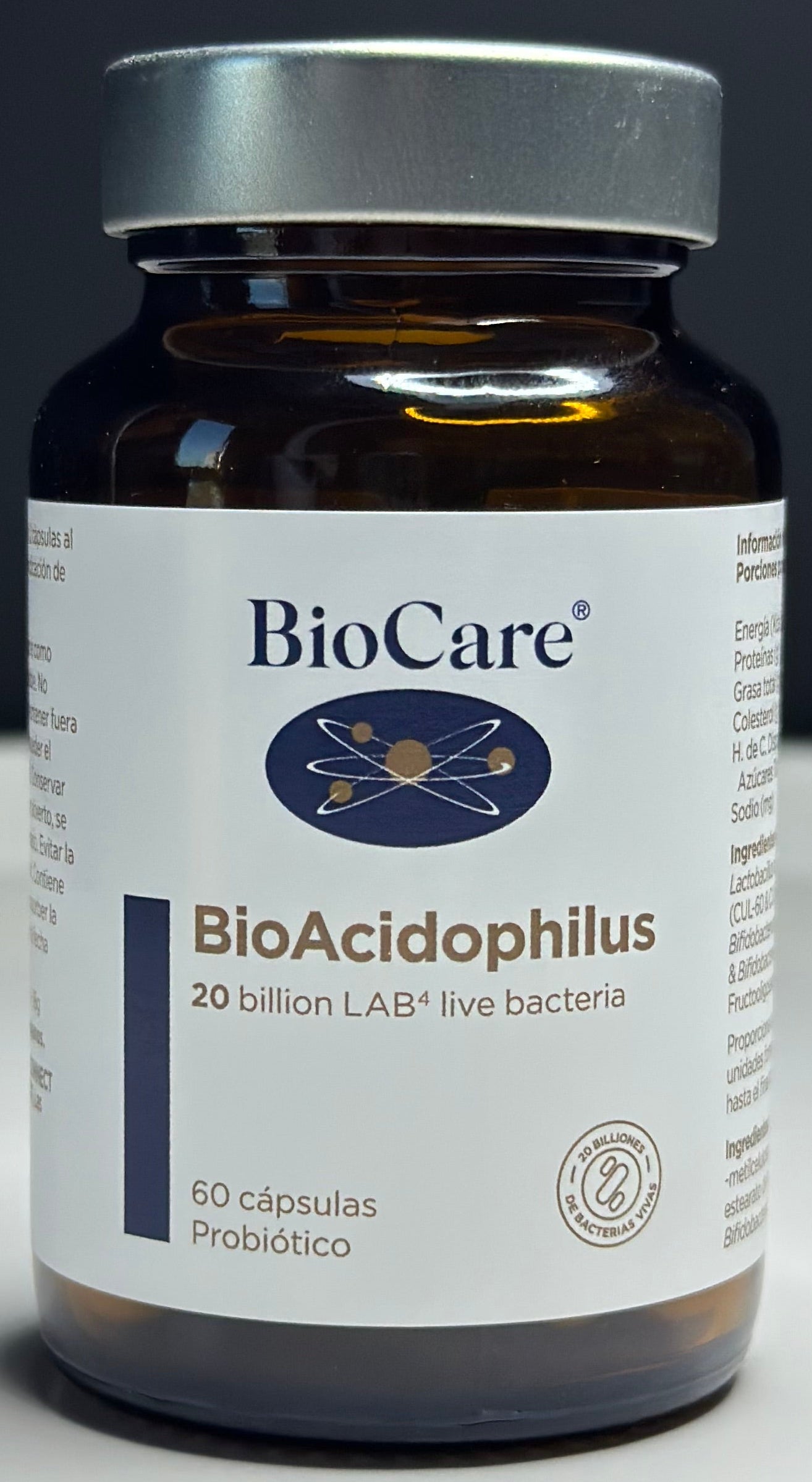 Probióticos - BioAcidophilus - 20 billones - 60 cápsulas