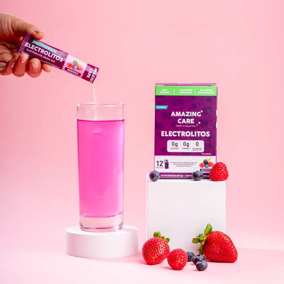Caja electrolitos por 30 sobres sabor berries