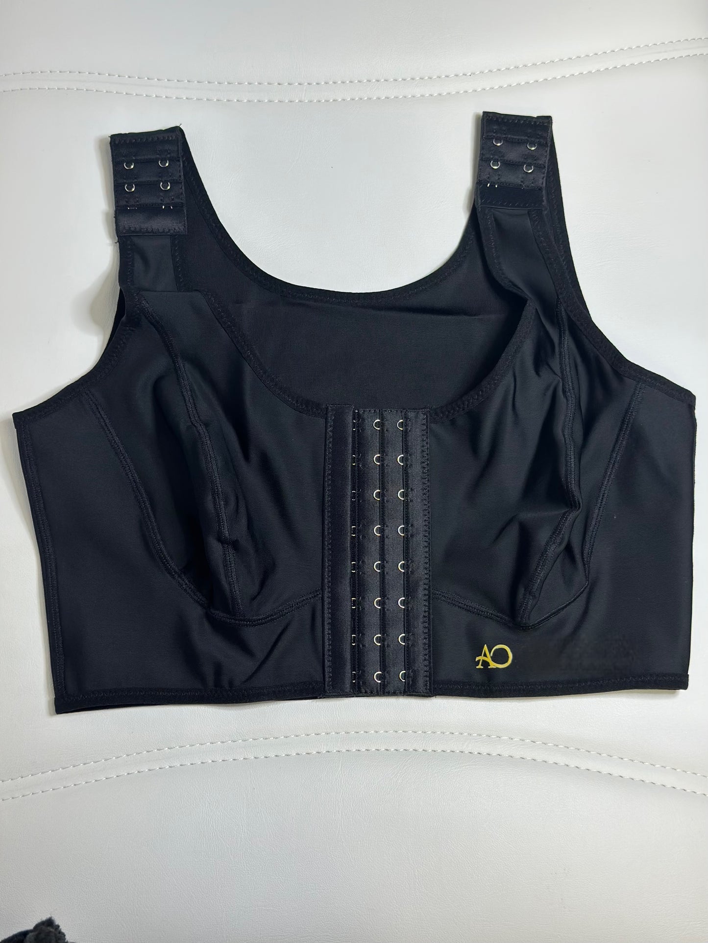 Brasier / sostén post - quirúrgico negro