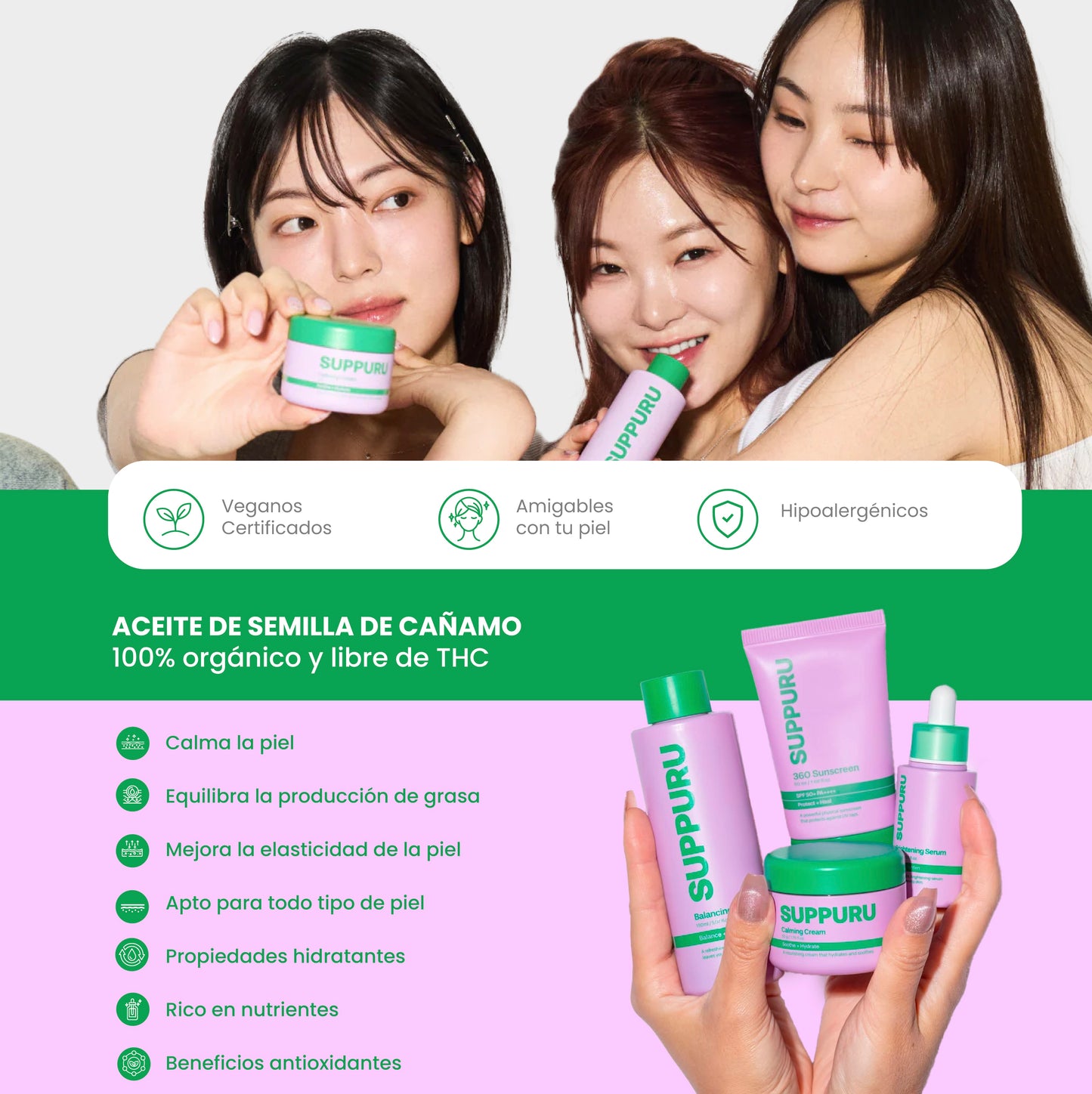 Mi rutina K-skincare (Koreana): Serúm iluminador + Protector solar 360 + Crema Calmante