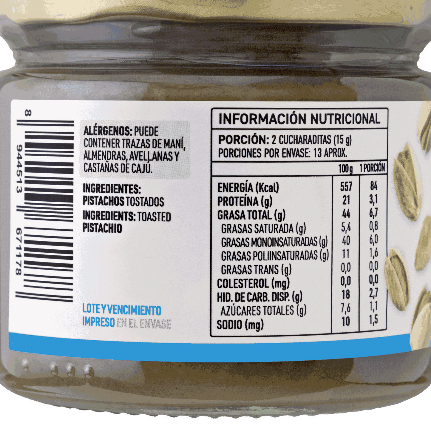 Mantequilla de Pistacho 200g Manare