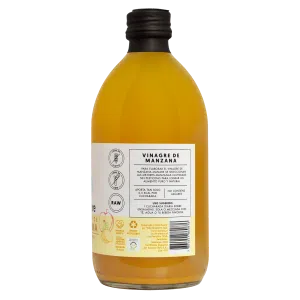 Vinagre de manzana con jengibre y cúrcuma orgánico 500ml manare