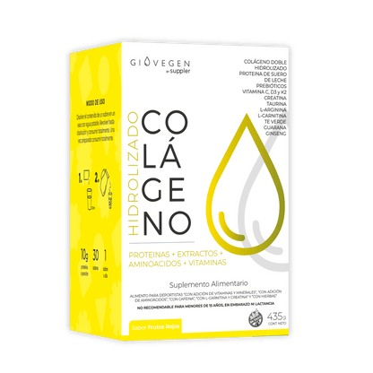 Colágeno Amarillo Giovegen (PROTEINAS + EXTRACTOS + AMINOACIDOS + VITAMINAS)