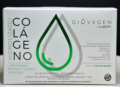 Colágeno Verde Giovegen (L-METIONINA + BIOTINA + HIERRO + VITAMINAS)