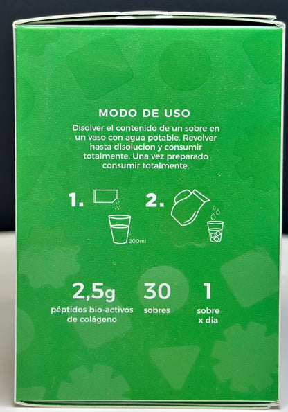 Colágeno Verde Giovegen (L-METIONINA + BIOTINA + HIERRO + VITAMINAS)