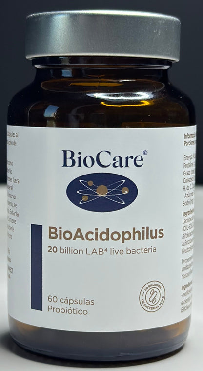 Probióticos - BioAcidophilus - 20 billones - 60 cápsulas