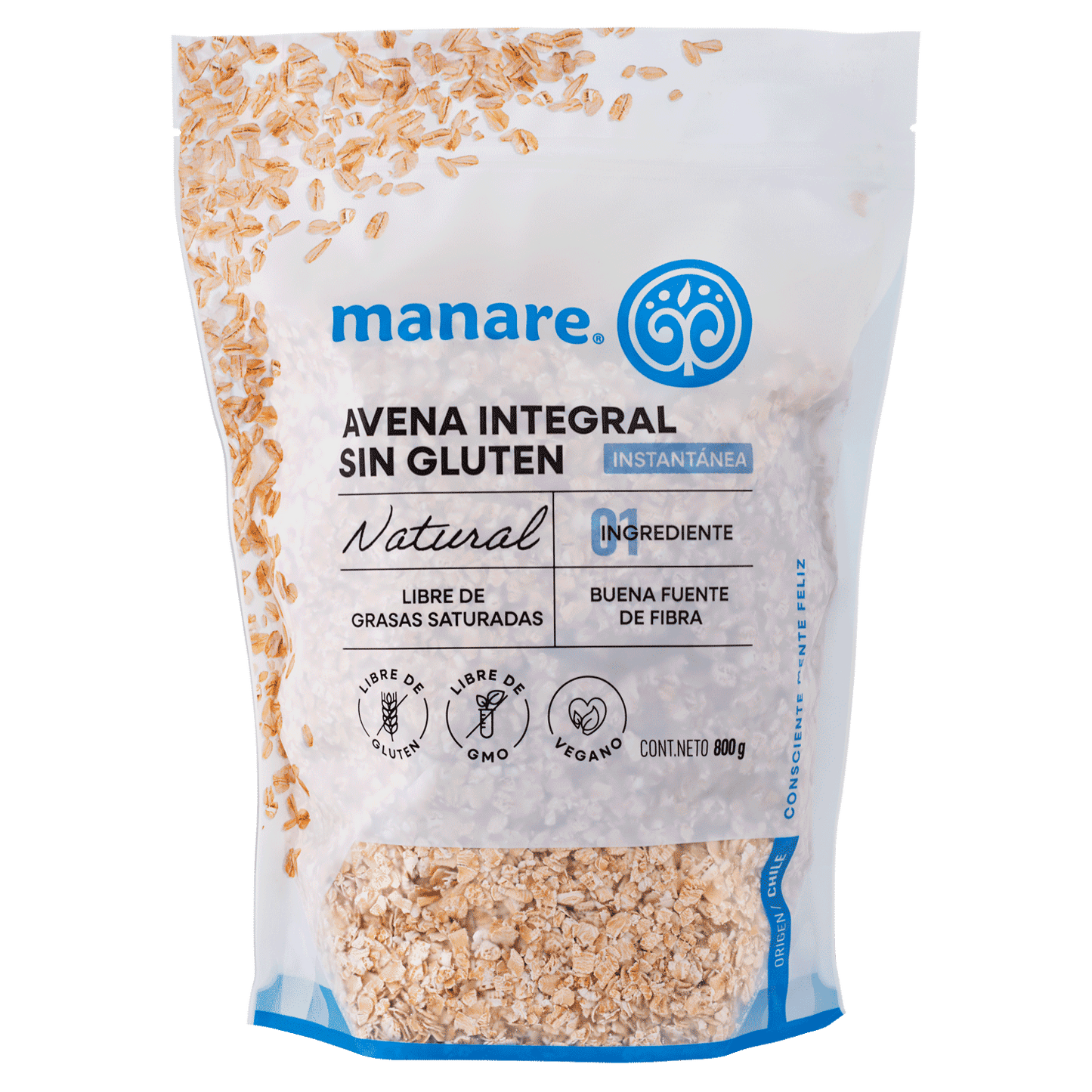 Avena instantanea sin gluten Manare