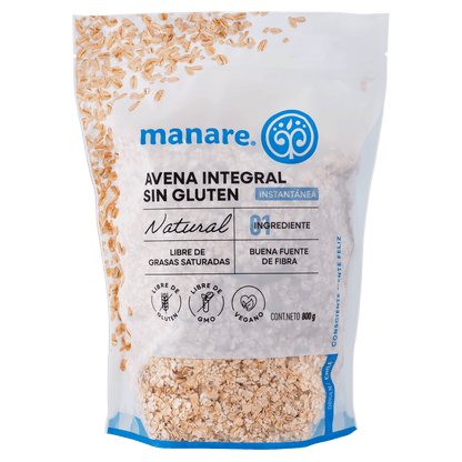 Avena instantanea sin gluten Manare