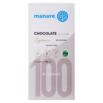 Chocolate 100% cacao Manaré