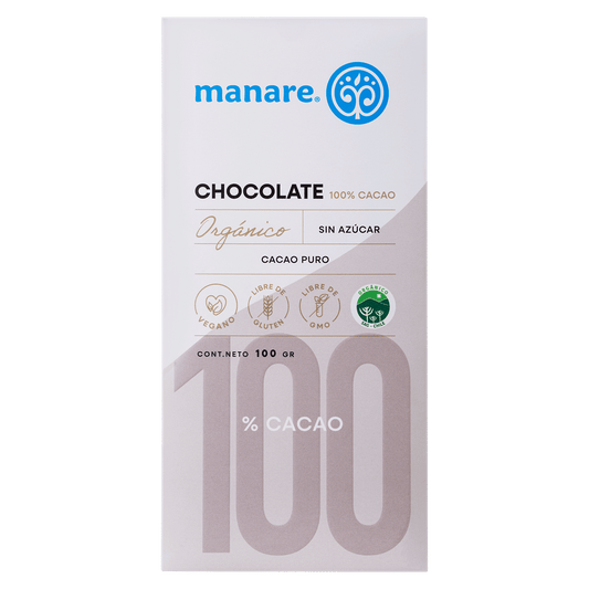 Chocolate 100% cacao Manaré