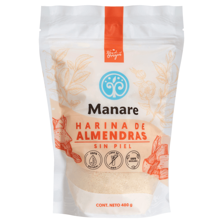 Harina de almendras sin piel Manare 400grs