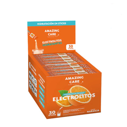 Caja de electrolitos por 30 sobres sabor naranja