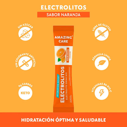 Caja de electrolitos por 30 sobres sabor naranja