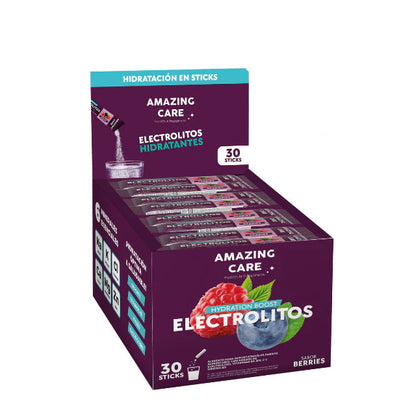 Caja electrolitos por 30 sobres sabor berries