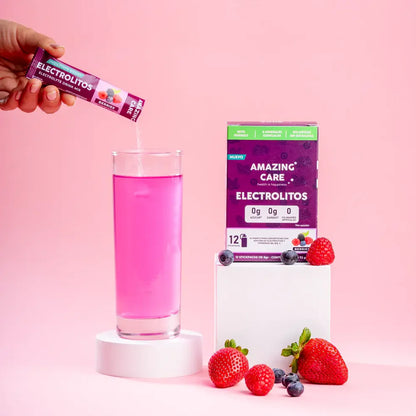 Caja electrolitos por 30 sobres sabor berries