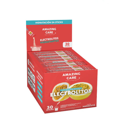 Caja electrolitos por 30 sobre sabor maracujá
