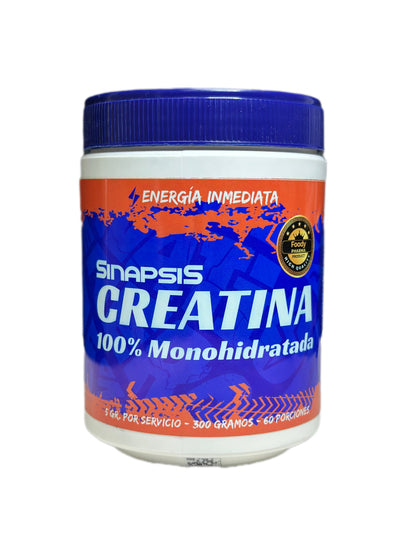 Creatina 100% Monohidratada 300grs (60 porciones)