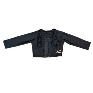 Brasier / sostén post - quirúrgico negro con mangas